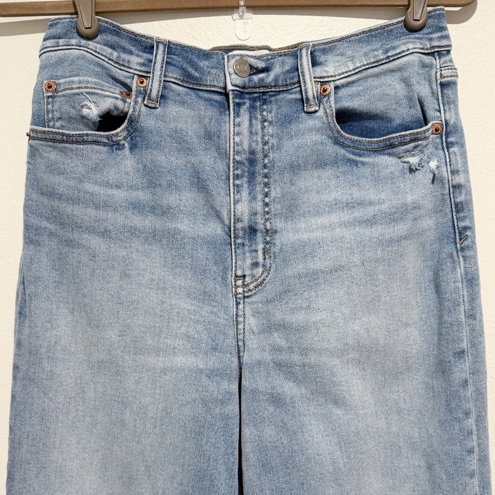 Daze Hug Wide Leg Raw Hem Jeans Size 28 - Picture 2 of 8